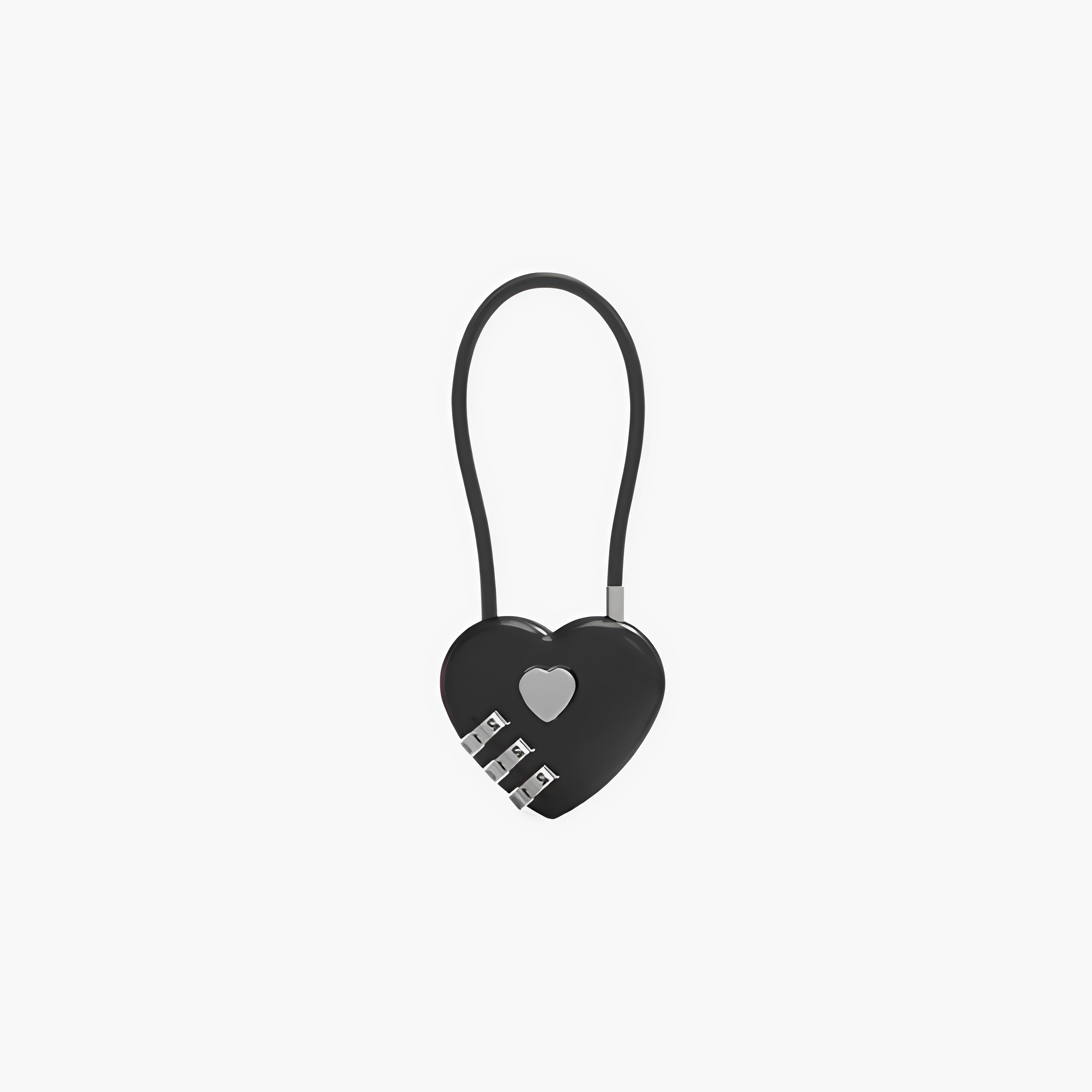 Charm Corazón con Candado