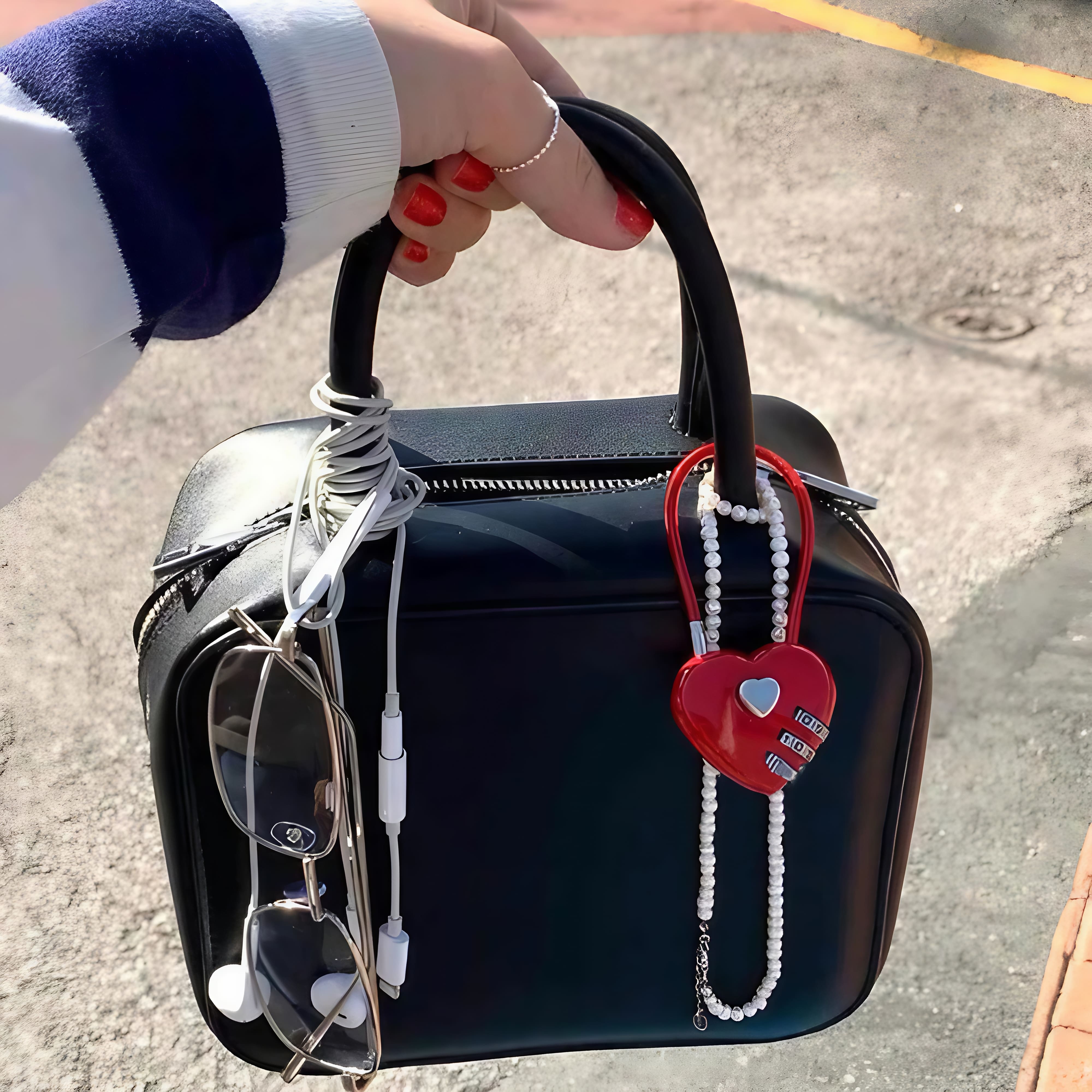 Charm Corazón con Candado
